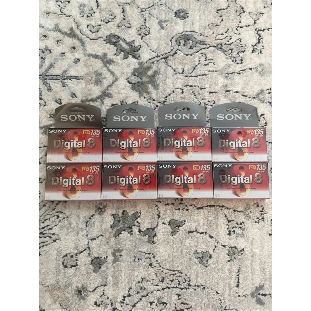 Lot Of 8 Sony Digital 8 Tape LP 135 min SP 90min Camcorder N8-90P2 New & Sealed